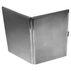 Art Deco Sterling Silver Cigarette Case Birmingham 1934 - 2266046