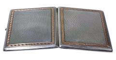 Art Deco Sterling and Gold cigarette case box Chester 1920 - 3106008