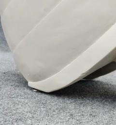 Art Deco Stone Chrome Glass Swan Form Side Table Made in Italy 1970s - 3253883