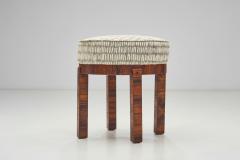 Art Deco Stool in Bookmatched Zebrawood Europe 1930s - 3467973