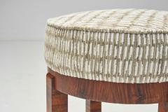Art Deco Stool in Bookmatched Zebrawood Europe 1930s - 3467976