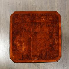 Art Deco Streamlined Cocktail Occasional Table in Book Matched Burled Walnut - 4654355