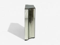 Art Deco Style Antique Glass Painted Wood Concave Mirrored Cabinets - 4338006