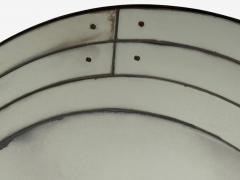 Art Deco Style Antique Glass Painted Wood Round Venetian Wall Mirrors - 4364128