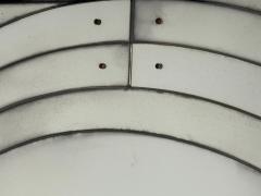 Art Deco Style Antique Glass Painted Wood Square Venetian Wall Mirrors - 4637222