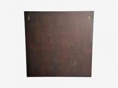 Art Deco Style Antique Glass Painted Wood Square Venetian Wall Mirrors - 4637226