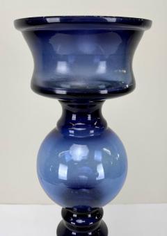 Art Deco Style Blue Bubble Design Candle Holder A set of 4 - 3382180