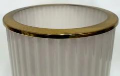 Art Deco Style Brass and Glass Urn Torchier Table Lamps Pair - 4125670