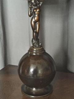 Art Deco Style Bronze Table Lamp by AE Bronze - 1027901