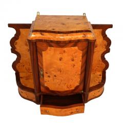 Art Deco Style Burl Hanging Apothecary Cabinet - 2576262