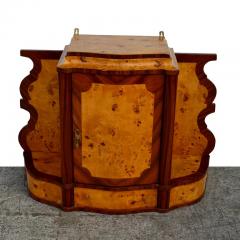 Art Deco Style Burl Hanging Apothecary Cabinet - 2576268