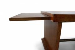 Art Deco Style Burl Wood Two Level Coffee Table - 3171816