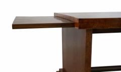 Art Deco Style Burl Wood Two Level Coffee Table - 3171818