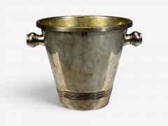 Art Deco Style Champage or Ice Bucket Silverplate France 20th c  - 4703743