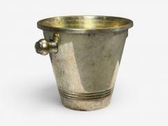 Art Deco Style Champage or Ice Bucket Silverplate France 20th c  - 4703747