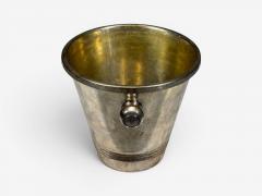 Art Deco Style Champage or Ice Bucket Silverplate France 20th c  - 4703748