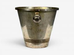 Art Deco Style Champage or Ice Bucket Silverplate France 20th c  - 4703749