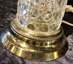 Art Deco Style Cut Crystal Dome Shaped Desk Lamp - 2974258