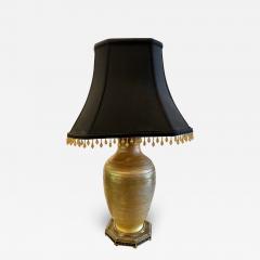 Art Deco Style Durand Fashion Art Glass Table Lamp with Custom Shade - 2975114