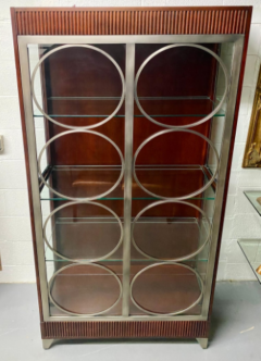 Art Deco Style Ethan Allen Display Vitrine or Curio Cabinet - 3133605