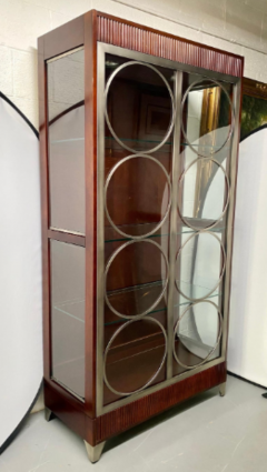 Art Deco Style Ethan Allen Display Vitrine or Curio Cabinet - 3133606