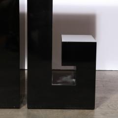 Art Deco Style Greek Key Console with Brass Pull and Drawer - 2909414