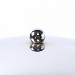 Art Deco Style Machine Age Dome Form Polished Chrome Black Enamel Table Lamp - 4465484