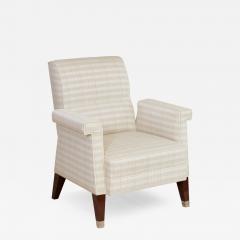 Art Deco Style Mahogany Club Chair - 3743037