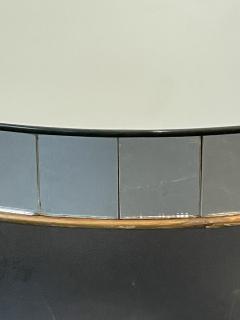 Art Deco Style Mirrored Circular Coffee Cocktail Low Table Distressed - 2994738
