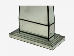 Art Deco Style Mirrored Console Tables Painted Wood Distressed Glass - 4479592