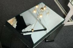 Art Deco Style Mirrored Table Designed and Made in Italy in 1980 - 467264