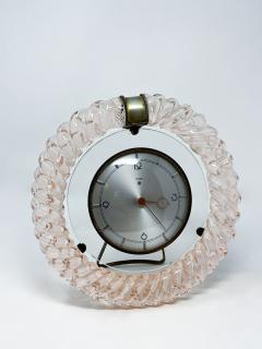 Art Deco Style Murano Glass Desk Clock - 3197266
