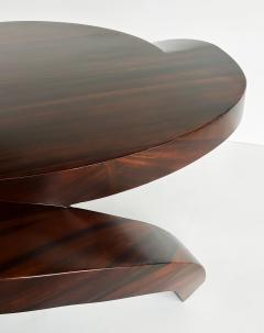 Art Deco Style Rosewood Coffee Table with an Unusual Sculptural Form 20th C - 4432444