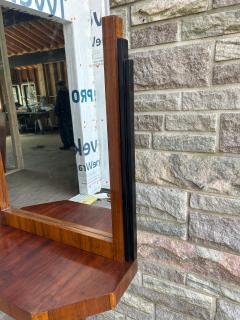 Art Deco Style Rosewood Veneer Hallway Mirror Console Table - 4561114