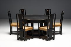 Art Deco Style Round Dining Table Italy 1930s - 4577854