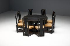 Art Deco Style Round Dining Table Italy 1930s - 4577858