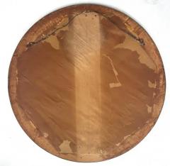 Art Deco Style Round Etched Wheel Cut Glass Mirror c1940 - 4106718