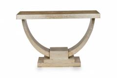 Art Deco Style Silver Gilded Crackle Finish Rectangular Console Table - 4171672
