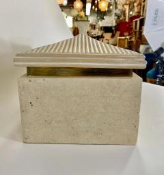 Art Deco Style Tessellated Mactan Stone Decorative or Jewelry Box - 2912041