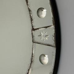 Art Deco Style Venetian Circular Wall Mirrors Antiqued Beveled Glass 21st C  - 3948882