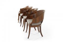 Art Deco Style Walnut Armchairs c 1940s - 1953762