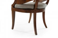 Art Deco Style Walnut Armchairs c 1940s - 1953768