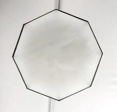 Art Deco Style White Milk Glass Octagon Shaped Pendant or Flush Mount a Pair - 3072624