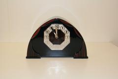 Art Deco Table Clock Makassar and Nickel Netherlands circa 1925 - 2903744