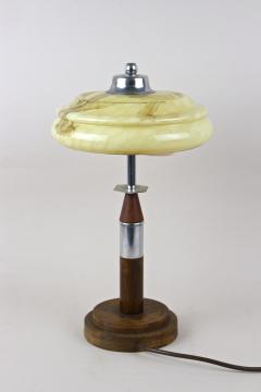 Art Deco Table Lamp With Glass Lampshade 20th Century Austria ca 1930 - 3965646