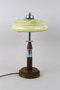 Art Deco Table Lamp With Glass Lampshade 20th Century Austria ca 1930 - 3965649