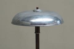 Art Deco Table Lamp in Nickel Plated and Bronzed Brass 1930s - 4677469