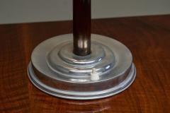 Art Deco Table Lamp in Nickel Plated and Bronzed Brass 1930s - 4677492