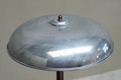 Art Deco Table Lamp in Nickel Plated and Bronzed Brass 1930s - 4677510