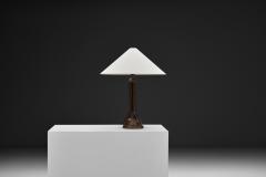 Art Deco Table Lamp with Copper Stem Base Europe First Half of the 20th Century - 4717682